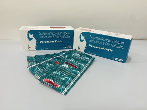 Doxylamine 20mg, Pyridoxine 20mg, Folic Acid 5mg