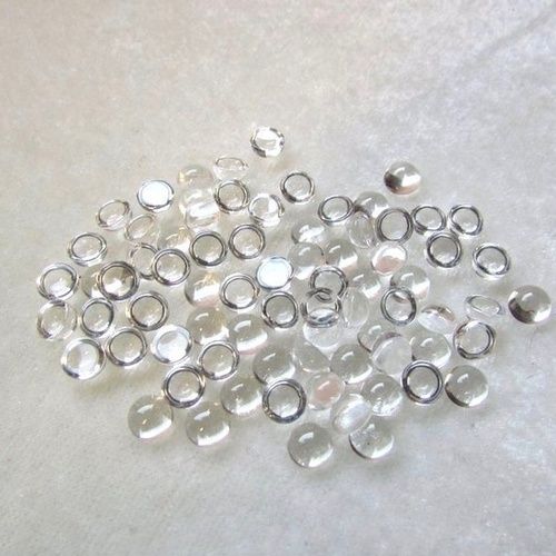 4mm Crystal Quartz Round Cabochon Loose Gemstones