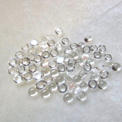 5mm Crystal Quartz Round Cabochon Loose Gemstones