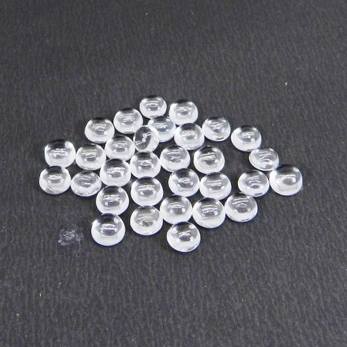 2mm White Topaz Round Cabochon Loose Gemstones