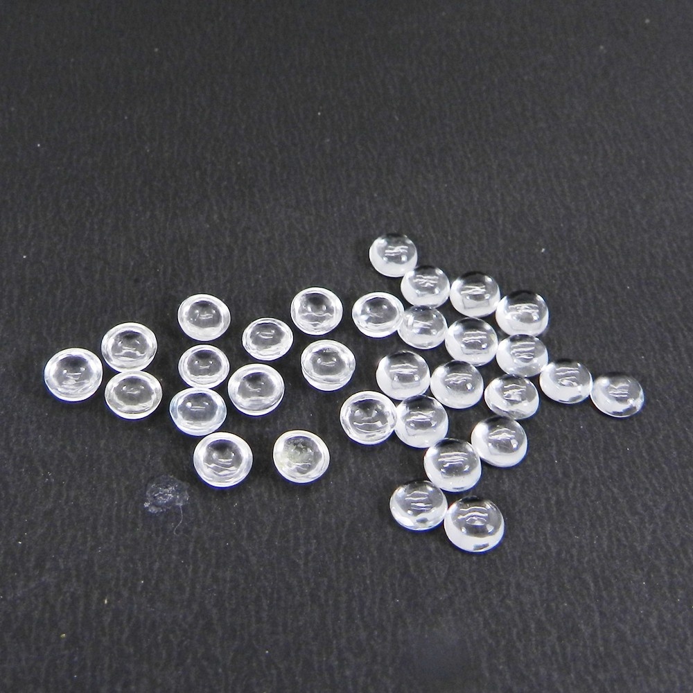 2mm White Topaz Round Cabochon Loose Gemstones