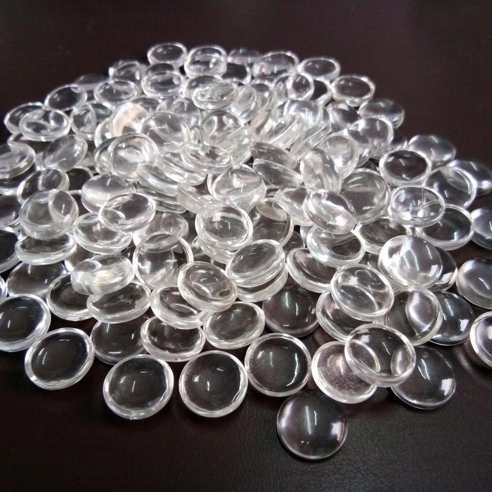 11mm Crystal Quartz Round Cabochon Loose Gemstones
