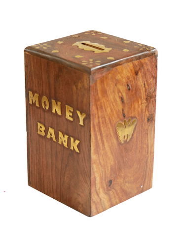 Wooden Coin Box