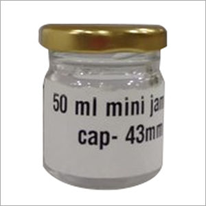 Plain Round 50 Ml Lug Cap Glass Jars