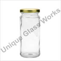 250 Ml Bamboo Glass Jars - Transparent Glass, Round Shape, Lug Cap Type | Plain Pattern, Different Thickness Available, Suitable For Commercial & Household Use