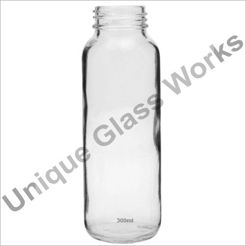 Transparent 300 Ml Babies Milk Glass Bottle