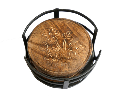 Wood & Iron Tea Coaster