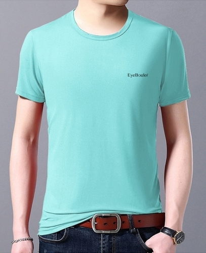 Cotton T-Shirt - Slim Fit | Pastel Green, O-Neck, Short Sleeves, Sizes S-XXL