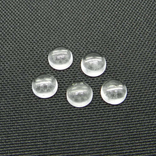 9mm White Topaz Round Cabochon Loose Gemstones
