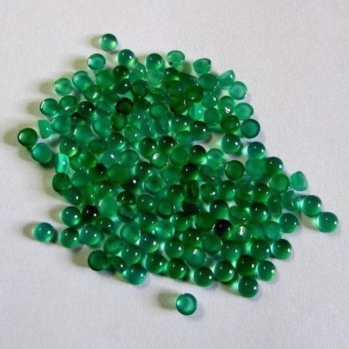 3mm Green Onyx Round Cabochon Loose Gemstones