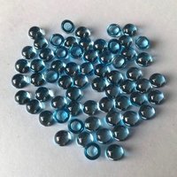 5mm Swiss Blue Topaz Round Cabochon Loose Gemstones Grade: Aaa
