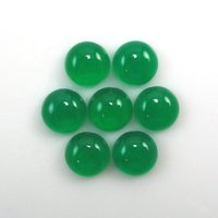 8mm Green Onyx Round Cabochon Loose Gemstones