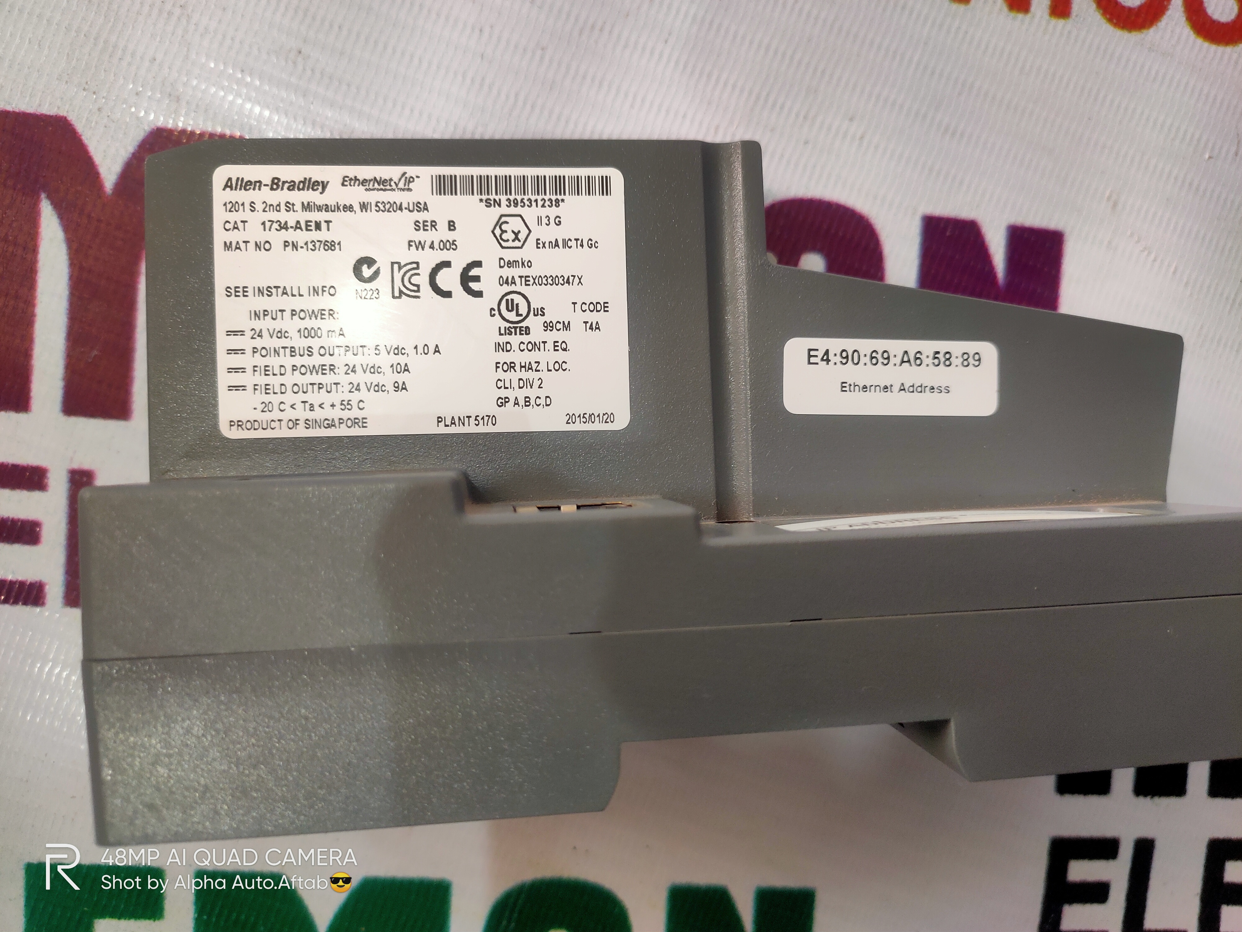 ALLEN BRADLEY 1734-AENT