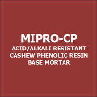 Mipro-cp Acid-alkali Resistant Cashew Phenolic Resin Base Mortar - 2-part Chemical Setting, Black, Resilient To Acids & Solvents, Impact & Abrasion Resistant