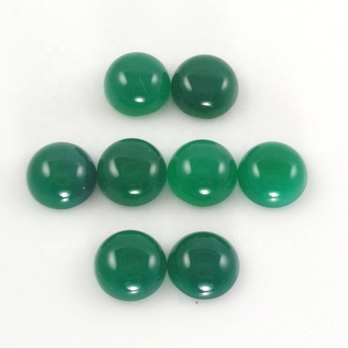 10mm Green Onyx Round Cabochon Loose Gemstones