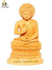 Wooden Blessing Buddha