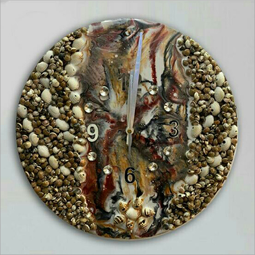 12 Inch Wall Clock Marbal Amazing