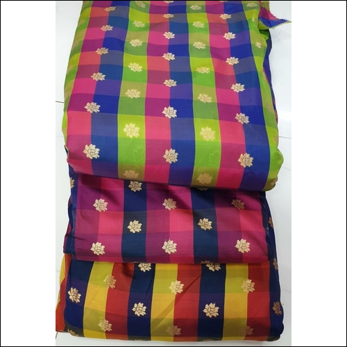 Taffeta Multi Checks Butti