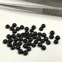 5mm Black Onyx Round Cabochon Loose Gemstones
