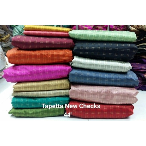 Taffeta New Checks Fabric