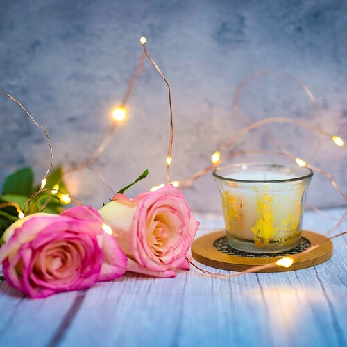 Curve Votive Foil Candle