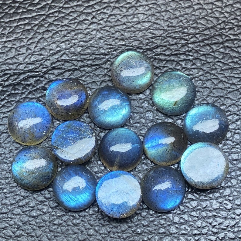 9mm Labradorite Round Cabochon Loose Gemstones