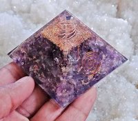 Amethyst African Chips Orgone Pyramid