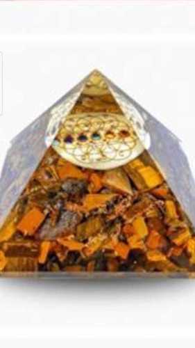 Tiger Eye Chips Orgone Pyramid