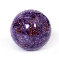 Amethyst African Chips Orgone Sphere