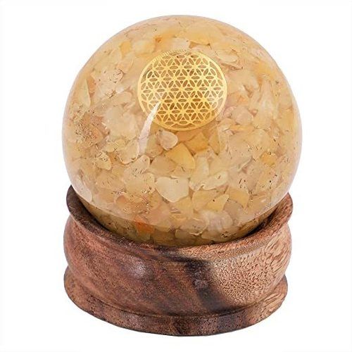 Yellow Aventurine Chips Orgone Pyramid