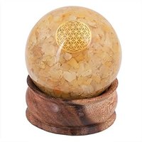 Yellow Aventurine Chips Orgone Pyramid