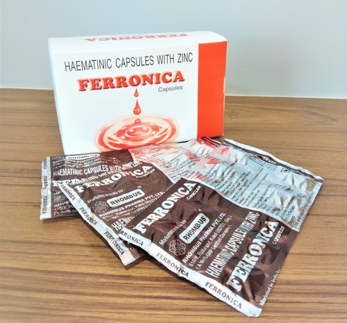 Ferrous Fumarate 300, Vit B6 1.5mg, Folic acid 1.5mg, Vit B12 15mcg, Zinc Sulphate 40mg, Vitamin C 75mg