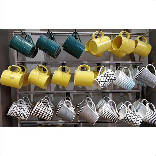 Ceramic Mugs - Customized Size, Polished Finish | Durable Ceramic Material with Elegant Handle