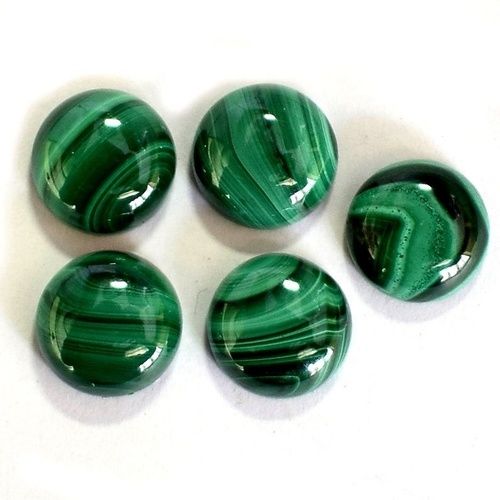 12mm Malachite Round Cabochon Loose Gemstones