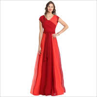 Ladies Red and Pitch Dress