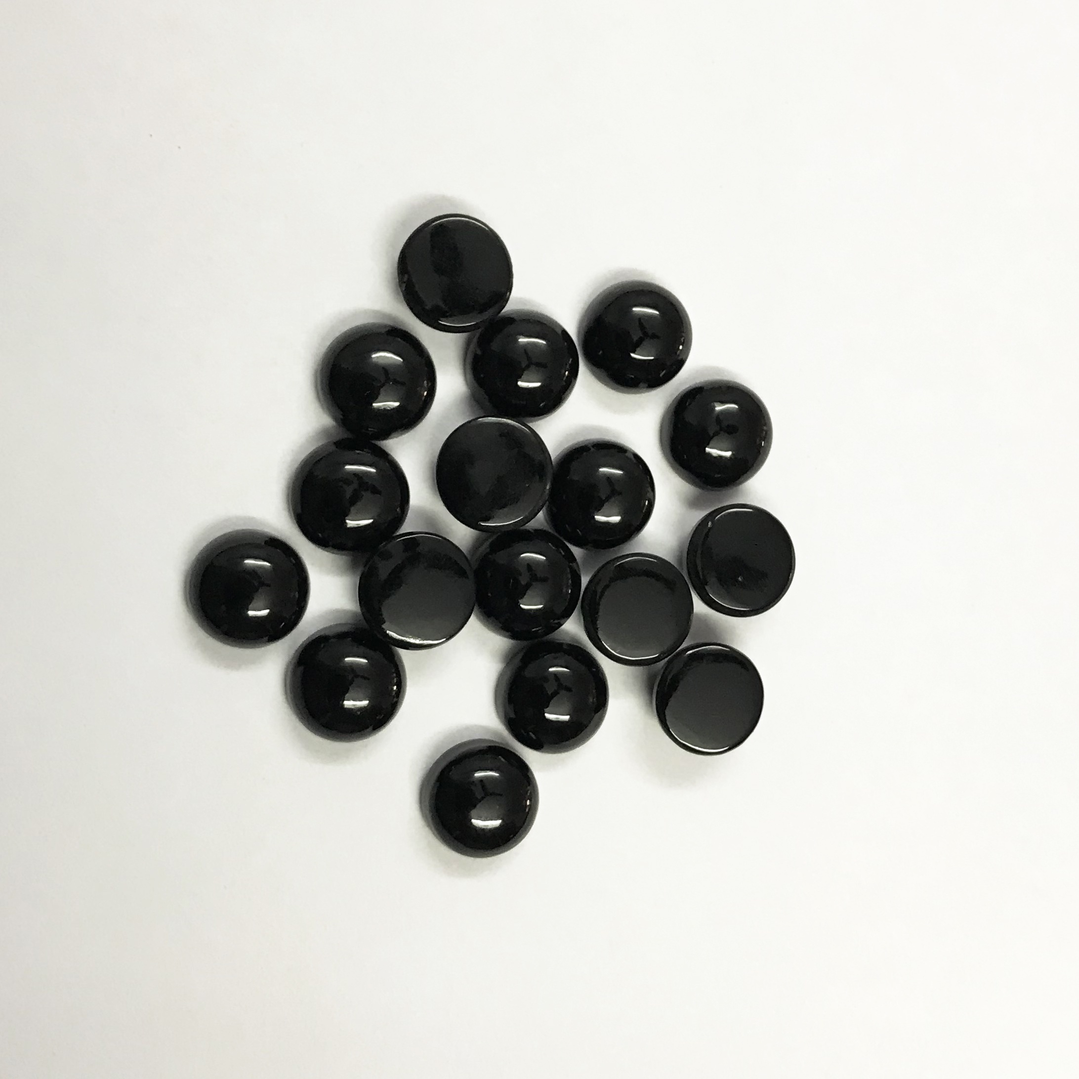 11mm Black Onyx Round Cabochon Loose Gemstones
