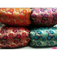 Double Cloth Brocade Fabric - 48" Width, 100 Cm Length | Washable Material, Multipurpose Use, Available In All Light & Dark Colours