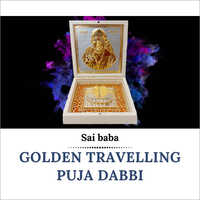 Golden Travelling Puja Dabbi