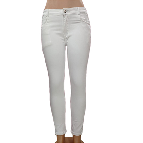 White Ladies Plain Jeans