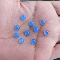 5mm Blue Chalcedony Round Cabochon Loose Gemstones