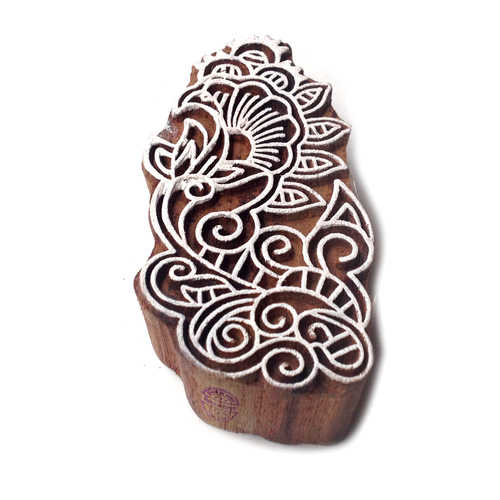 Floral Wooden Block Printing Stamps