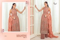 Shree Fabs Sana Safinaz Embroidered Vol 3 Net With Work Pakistani Suit Catalog