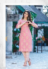 Kiana Fitoor Rayon Or Cotton Print With Hand Work Kurti With Bottom Catalog