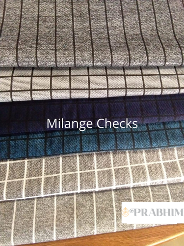 Melange Check Fabrics By BHIMRAJ SYNTEX PVT LTD.