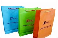 Fresco Non-Tearable Paper Carry Bag - Synthetic Paper, Custom Size, Multicolour | Unique Aesthetic Design, Rope Handles, Maximum Load 5 Kg