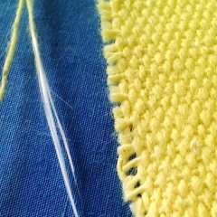 Aramid Fabric With Spun Yarn Glass Filament Core