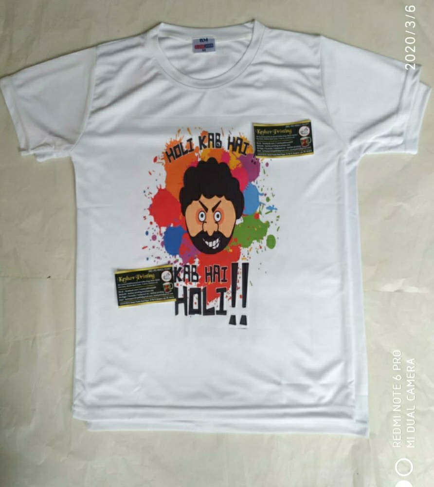 Customized Holi Printed Tshirts