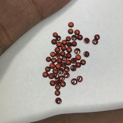 3mm Mozambique Red Garnet Round Cabochon Loose Gemstones