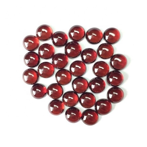 6mm Mozambique Garnet Round Cabochon Loose Gemstones