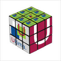 Promotional Magic Cube - Pvc Material, 7 X 5 Cm Size, White Color | Customized Design, Ideal For Fun Engagement And Promotional Activities